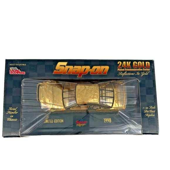 Snap-on 24k Gold Plated Die Cast 1:24 Limited Edition 1998 Never opened - Picture 2 of 11